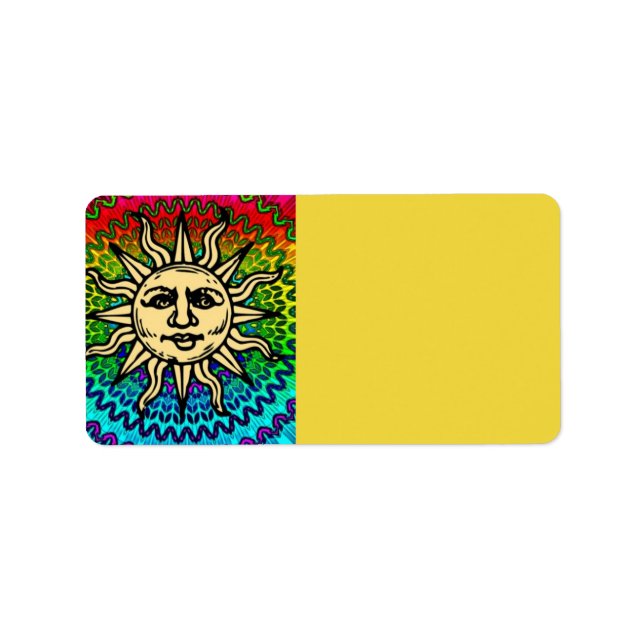 Sunny Address Label Adressetikett (Framsidan)