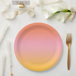 Sunny Aesthetic Peach Rosa Gult Gradient Ombre