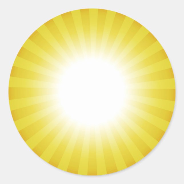 Sunny Anpassningsbar Sticker Runt Klistermärke (Framsida)