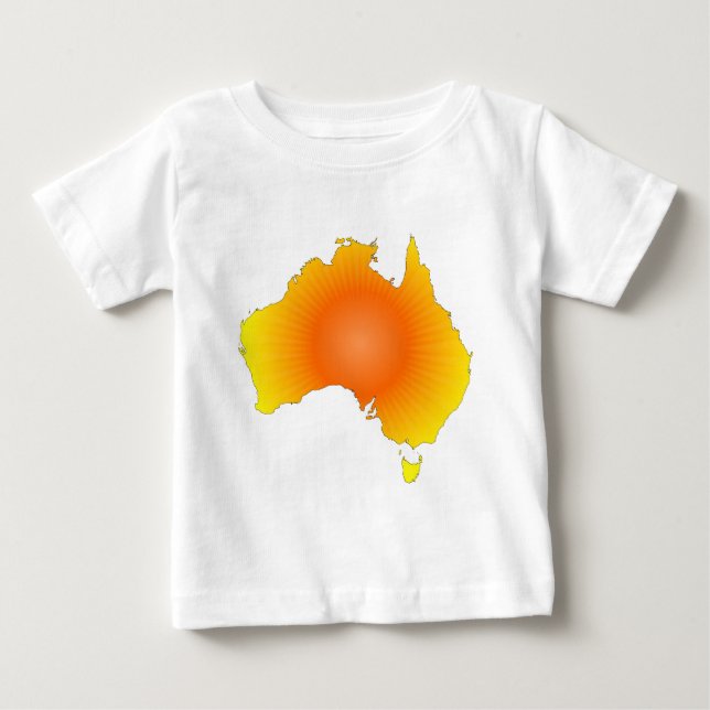Sunny Australia Karta Tröja (Framsida)