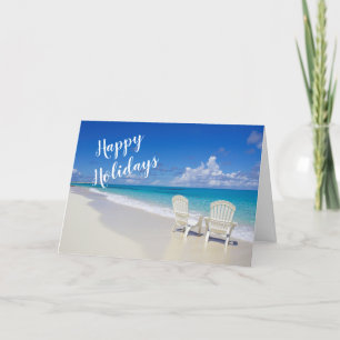 Sunny Beach med 2 stolar Glad helg Card