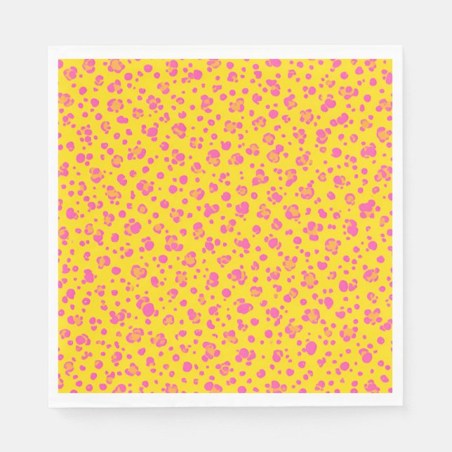 Sunny Beval Summer Napkin of Pinks Dot - 50 cent Pappersservett (Framsidan)