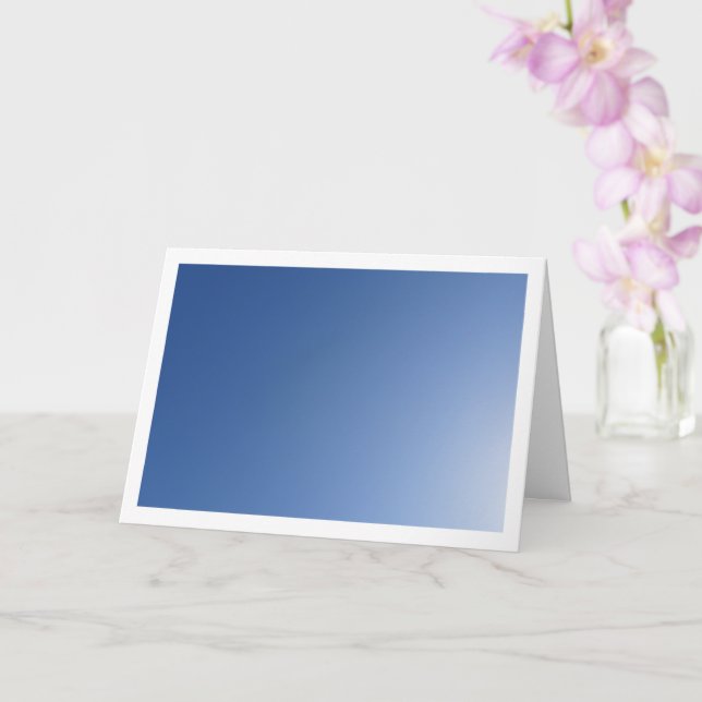 Sunny Blå himmel Background Kort (Orkide)