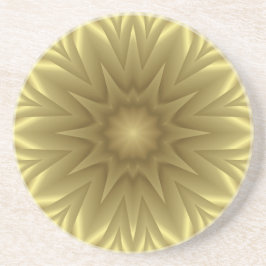 Sunny Bliss: Golden Gult Blommigt Template Underlägg