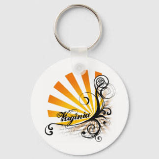 Sunny Blommigt Graphic Virginia Keychain Nyckelring