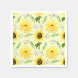 Sunny Blommönster Napkins Pappersservett