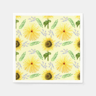 Sunny Blommönster Napkins Pappersservett