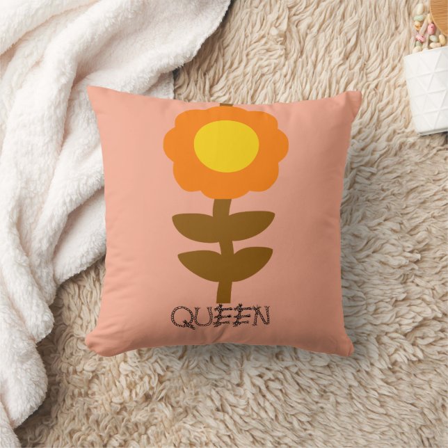 Sunny Bloom Throw Pillow Kudde (Filt)