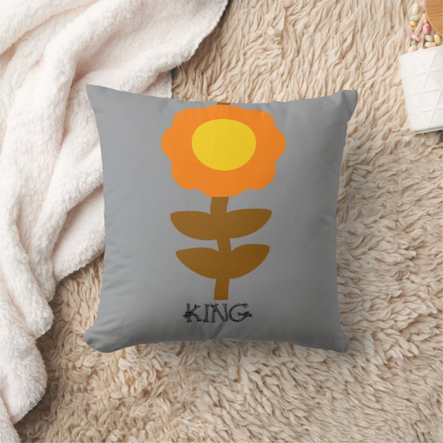 Sunny Bloom Throw Pillow Kudde (Filt)