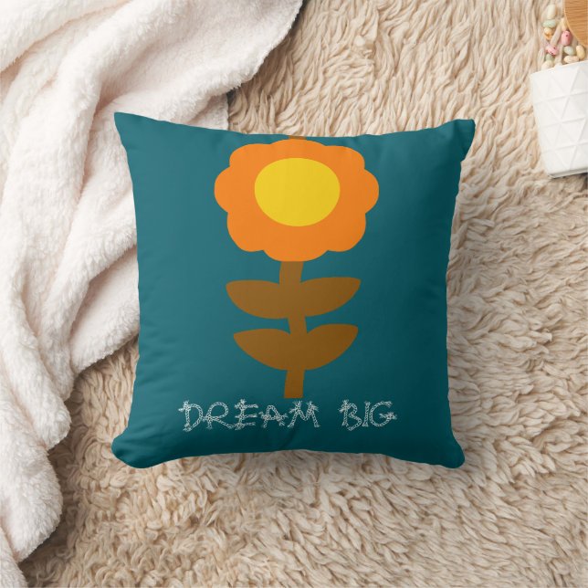 Sunny Bloom Throw Pillow Kudde (Filt)