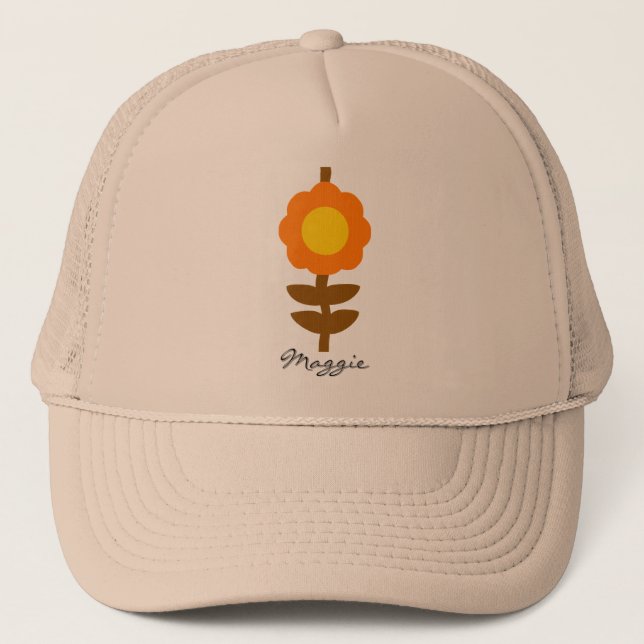 Sunny Bloom Trucker Hat Keps (Framsida)