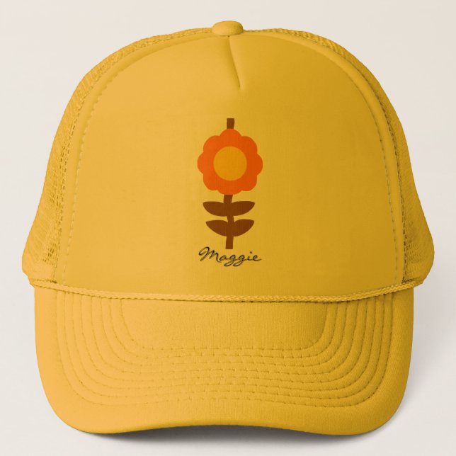 Sunny Bloom Trucker Hat Keps (Framsida)