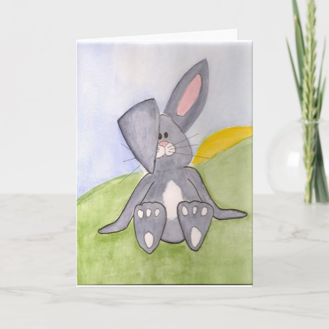 Sunny Bunny Blank Card Helgkort (Framsida)