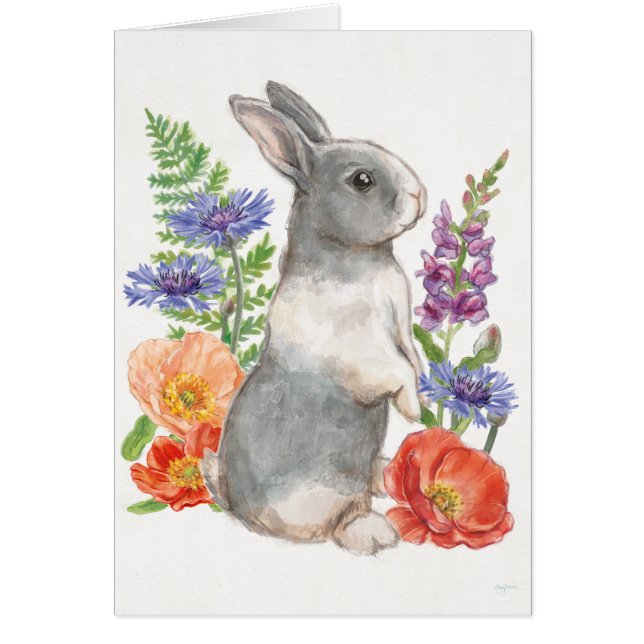 Sunny Bunny Hälsningskort (Framsidan)