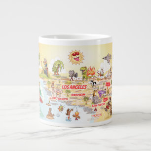 Sunny California Beach Paradise Jumbo Mugg