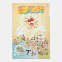 Sunny California Kitchen Towel Kökshandduk