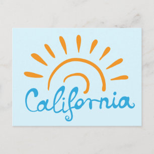 Sunny California Logotyp Vykort