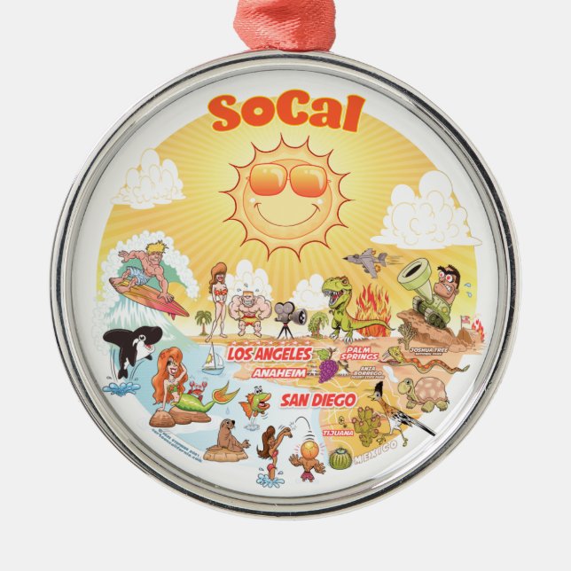 Sunny California Metall Ornament (Framsidan)