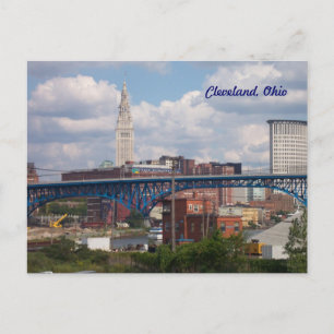 Sunny Cleveland, Ohio Postcard Vykort