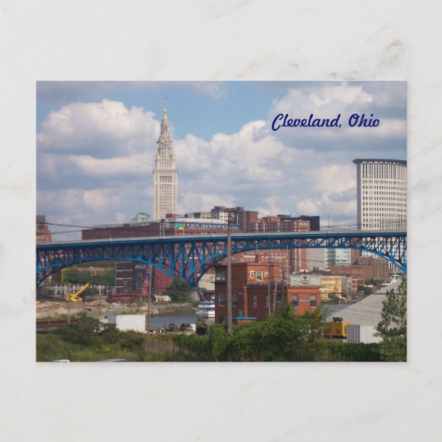 Sunny Cleveland, Ohio Postcard Vykort (Framsida)