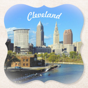  Sunny Cleveland River View  Underlägg Papper