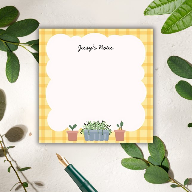 Sunny Cloud Garden – Botanical Greenhouse  Post-it Block (Skapare uppladdad)