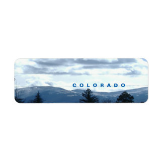 Sunny Colorado Returetiketters Returadress Etikett