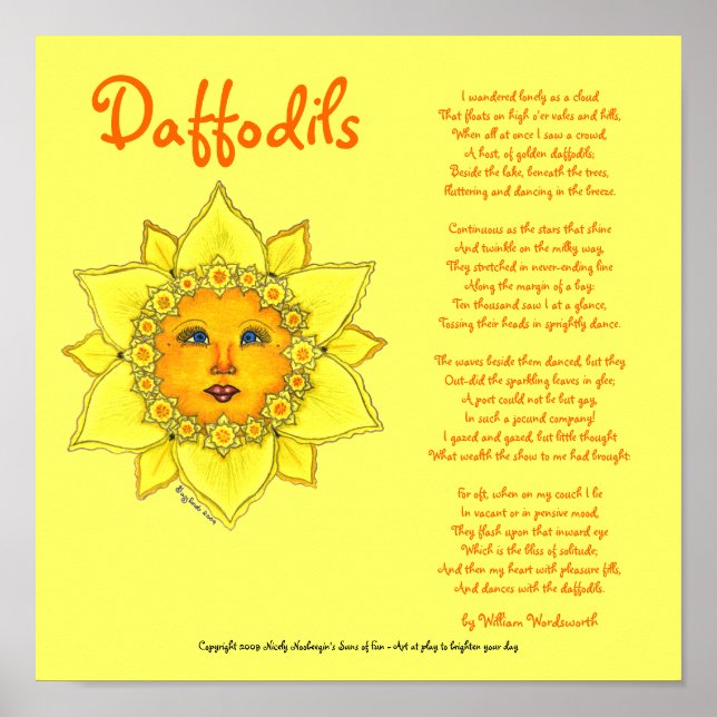 Sunny Daffodil - Poster (Framsidan)
