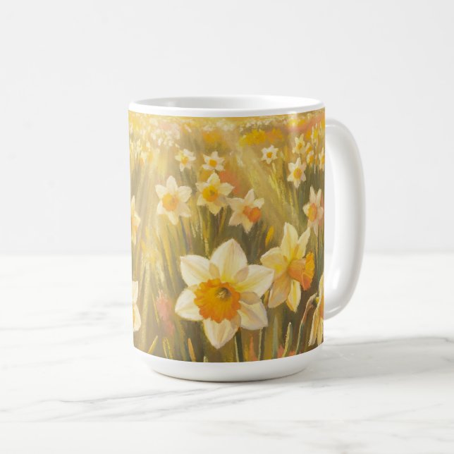 Sunny Daffodils Kaffemugg (Framsida höger)