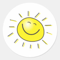 Sunny dag, leende sol, dag att le!