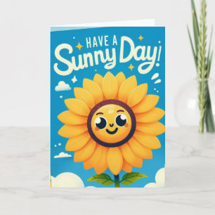 Sunny dag Standard, 5 tum x 7 tum-mappat gratulati Kort