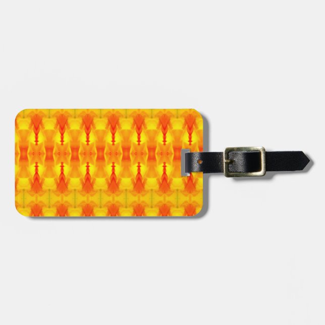 Sunny Daisy Ikat 4 Miami Bagagebricka (Horisontell Framsida)