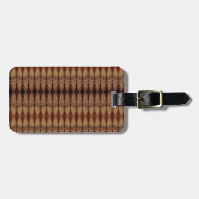 Sunny Daisy Ikat 6 Fog Bagagebricka (Horisontell Framsida)