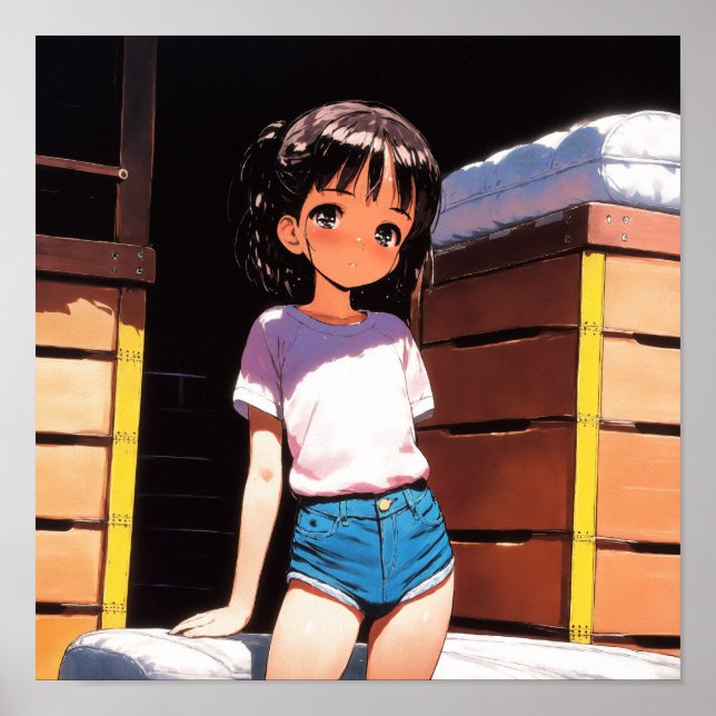 Sunny Day Anime Girl Poster (Framsidan)