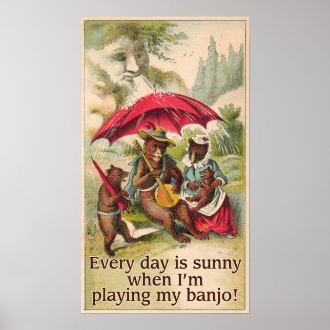 Sunny Day Bear Poster (Framsidan)