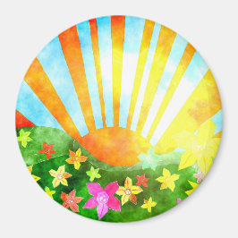 Sunny Day Colorful Magnet