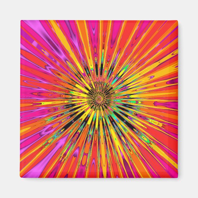 Sunny Day Fractal Magnet (Framsidan)