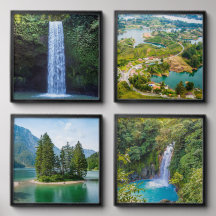 Sunny Day Gentle Cascading Fall Turcos Bassäng