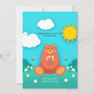 Sunny Day Get well-Greeting Card
