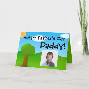 Sunny Day Pappa Fars dag Photo Greeting Card Kort