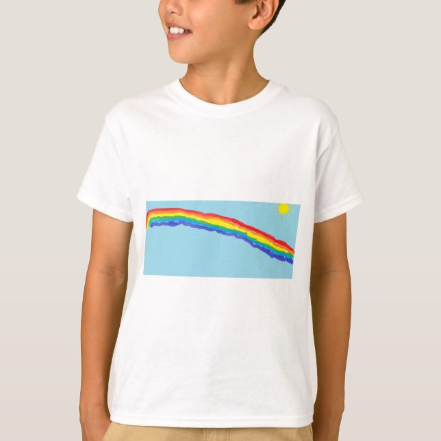 Sunny Day Rainbow T Shirt (Framsida)
