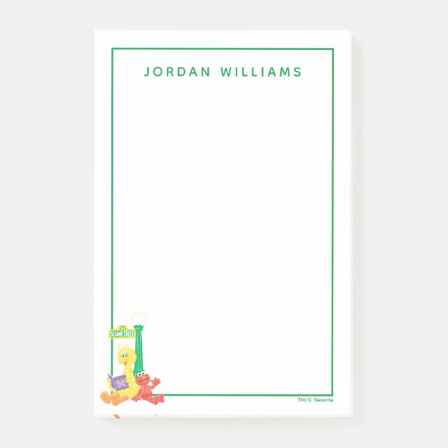 Sunny Day Sesame Street Mönster Post-it Block (Framsida)