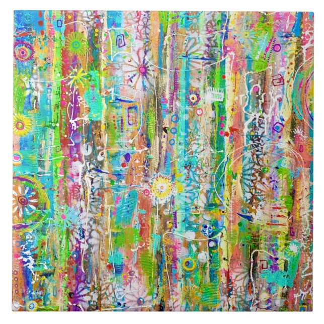 Sunny Days 6 x 6 keramiska plattor Kakelplatta (Framsidan)