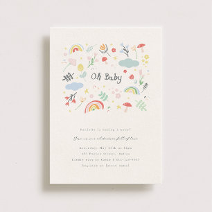 Sunny Days Baby Shower Inbjudningar