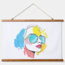 Sunny Days Retro Shades Tapestry