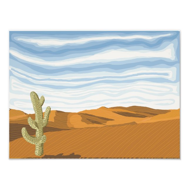 Sunny Desert Day Fototryck (Framsidan)