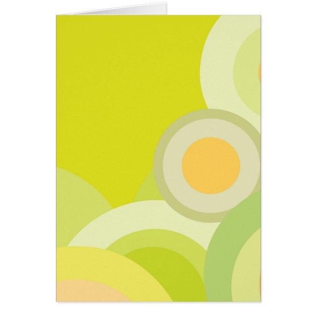 Sunny färg hälsningskort (Framsidan)