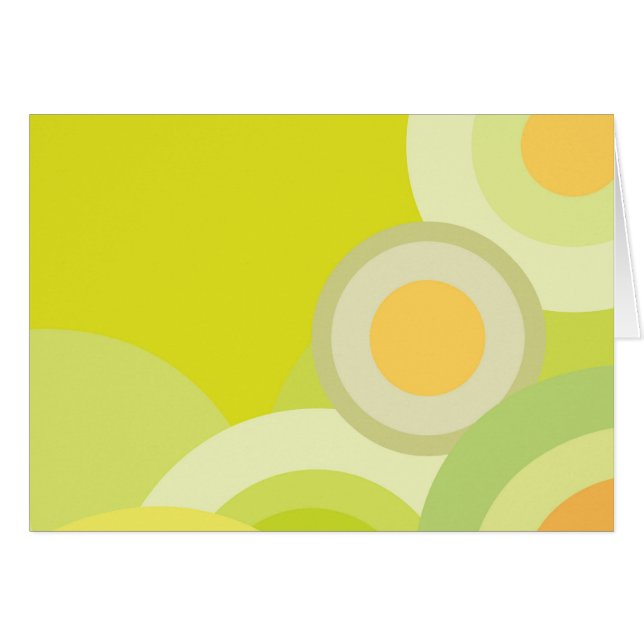 Sunny färg hälsningskort (Framsidan Horizontal)