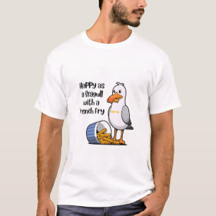 Sunny Fiskmås med Fransk Fries T Shirt