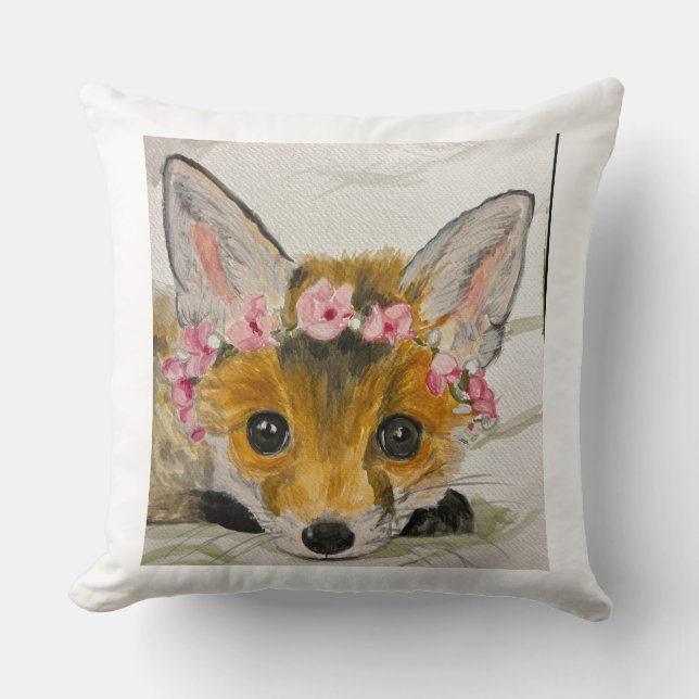 Sunny Fox Family Rescue Fund Kudde (Framsida)